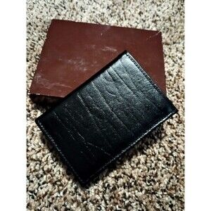 Vintage 1978 Prince Gardner Wallet Genuine Black Cowhide Leather New/Old Stock